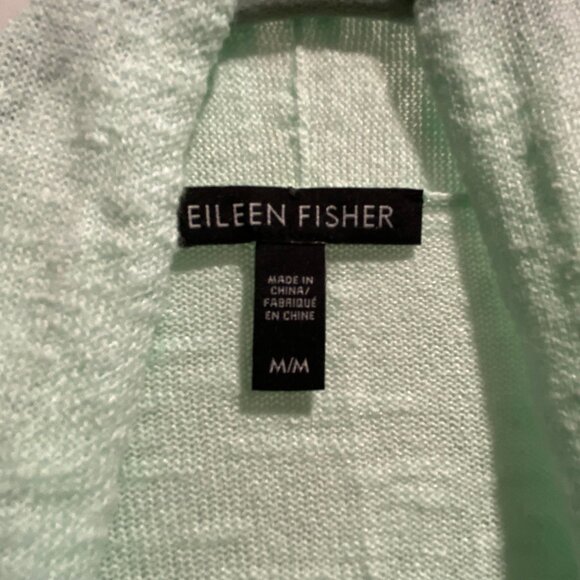 (3) Eileen Fisher Boho Minimalist Org. Linen Cotton Longline Cardigan Sweater M - Picture 5 of 6